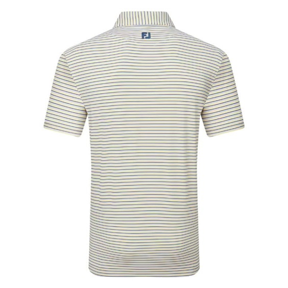 FootJoy Balance Stripe Lisle pánské polo, white/navy/grey/taxi