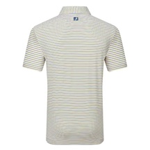 FootJoy Balance Stripe Lisle pánské polo, modro/bílo/oranžové