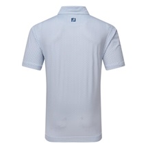 FootJoy Irongate Print Lisle pánské polo, bílo/tmavě modré