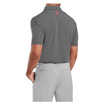 FootJoy Irongate Print Lisle pánské polo, černo/bílé