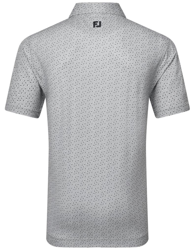 FootJoy Bounce Print Pique pánské polo, šedé
