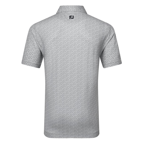 FootJoy Bounce Print Pique pánské polo, šedé