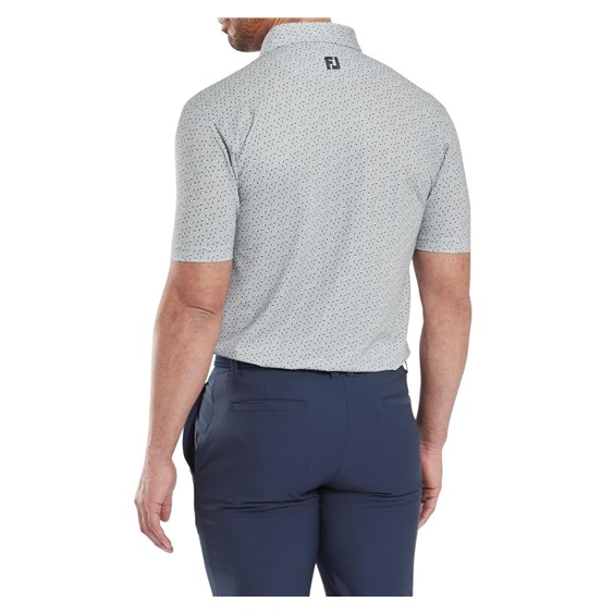 FootJoy Bounce Print Pique pánské polo, šedé