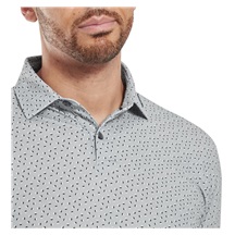 FootJoy Bounce Print Pique pánské polo, šedé