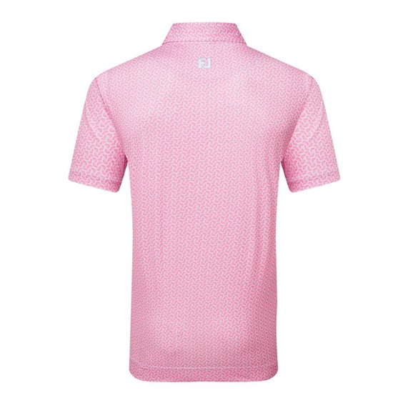 FootJoy Citrus Print Lisle pánské polo, růžové