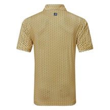 FootJoy Citrus Print Lisle pánské polo, taxi/navy