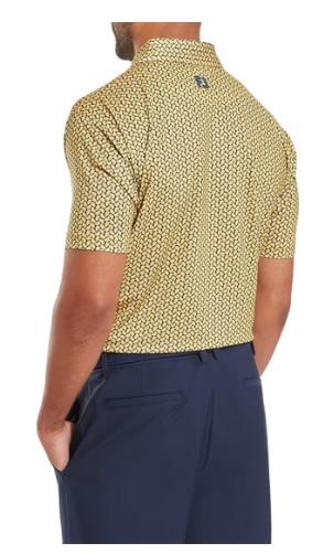 FootJoy Citrus Print Lisle pánské polo, taxi/navy