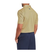 FootJoy Citrus Print Lisle pánské polo, taxi/navy