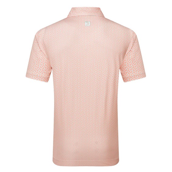 FootJoy Citrus Print Lisle pánské polo, oranžovo/světle zelené