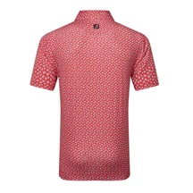 FootJoy Floral Sketch Print pánské polo, white/hibiscus