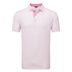 FootJoy Figure Print Lisle pánské polo, bílo/růžové