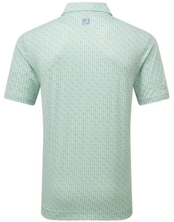 FootJoy Figure Print Lisle pánské polo, zeleno/modré