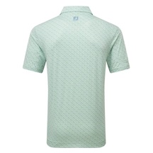 FootJoy Figure Print Lisle pánské polo, zeleno/modré