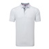 FootJoy Figure Print Lisle pánské polo, white/flint