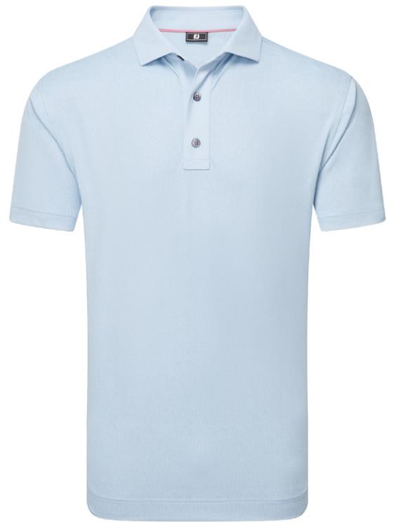 FootJoy Etched Texture Print Lisle pánské polo, modré