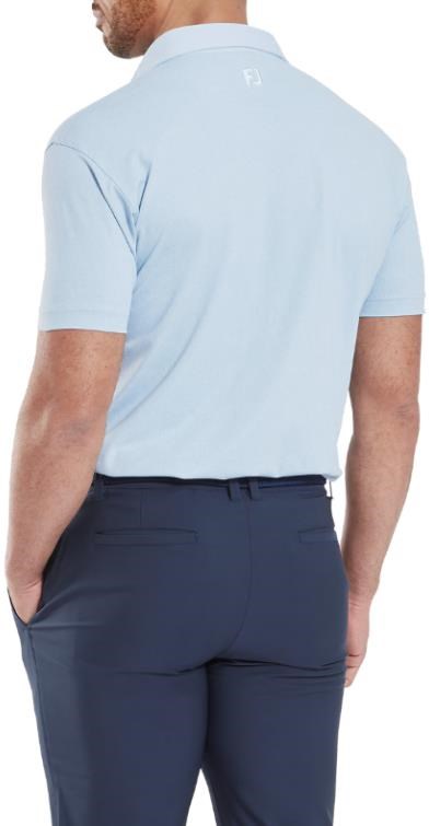 FootJoy Etched Texture Print Lisle pánské polo, modré
