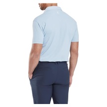 FootJoy Etched Texture Print Lisle pánské polo, modré