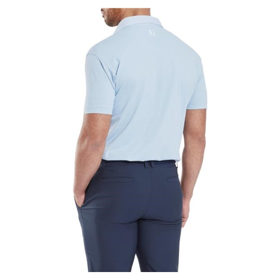FootJoy Etched Texture Print Lisle pánské polo, modré