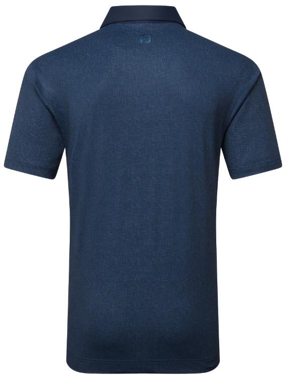 FootJoy Etched Texture Print Lisle pánské polo, tmavě modré