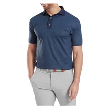 FootJoy Etched Texture Print Lisle pánské polo, tmavě modré