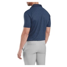 FootJoy Etched Texture Print Lisle pánské polo, tmavě modré