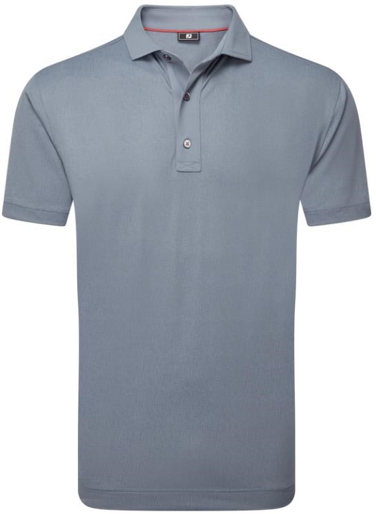 FootJoy Etched Texture Print Lisle pánské polo, šedé