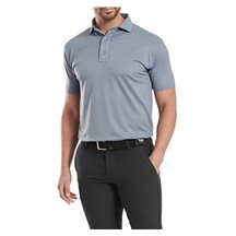 FootJoy Etched Texture Print Lisle pánské polo, šedé