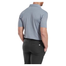 FootJoy Etched Texture Print Lisle pánské polo, šedé