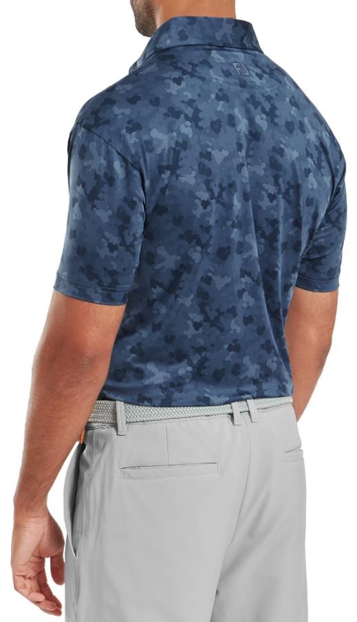 FootJoy Pop Camo Lisle pánské polo, tmavě modré