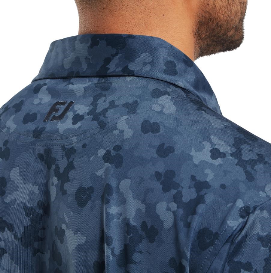 FootJoy Pop Camo Lisle pánské polo, tmavě modré