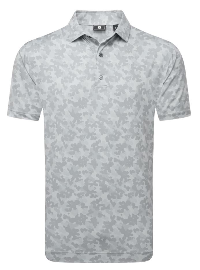 FootJoy Pop Camo Lisle pánské polo, šedé