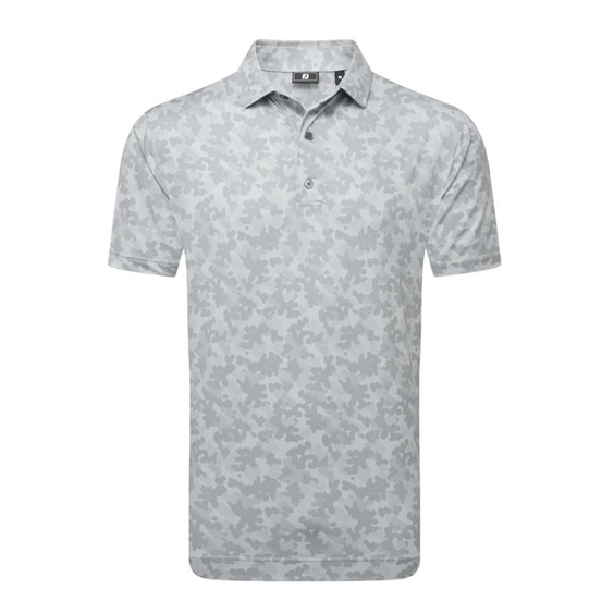 FootJoy Pop Camo Lisle pánské polo, šedé