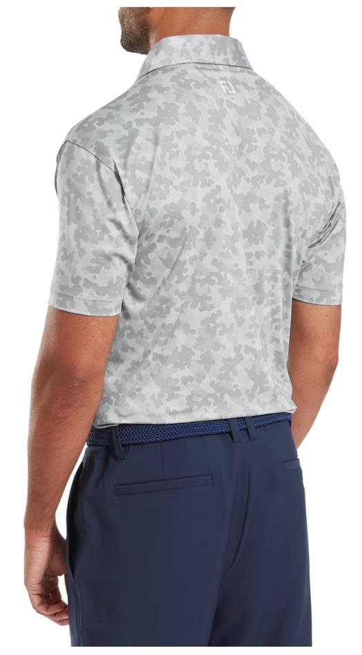 FootJoy Pop Camo Lisle pánské polo, šedé