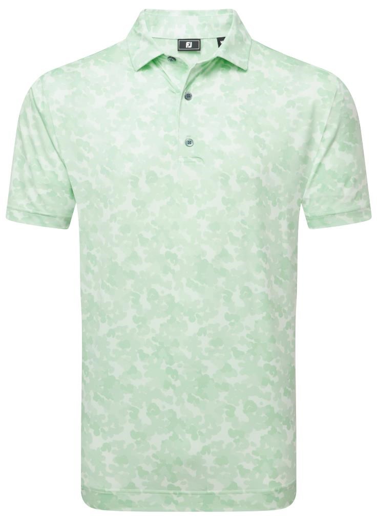 FootJoy Pop Camo Lisle pánské polo, pistachio