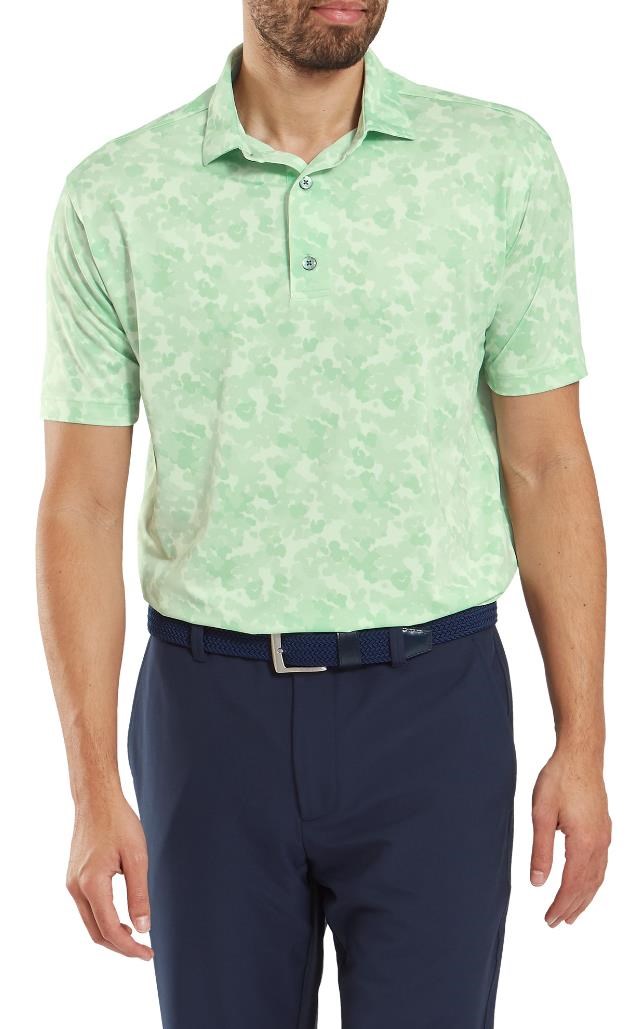 FootJoy Pop Camo Lisle pánské polo, pistachio