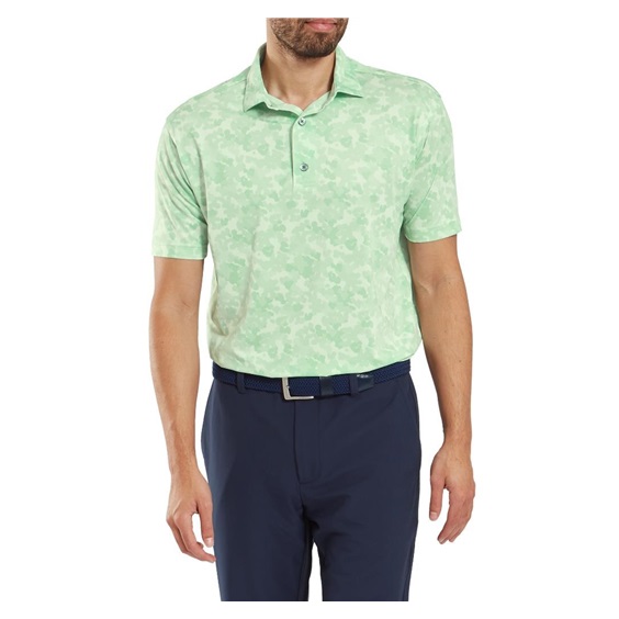 FootJoy Pop Camo Lisle pánské polo, pistachio
