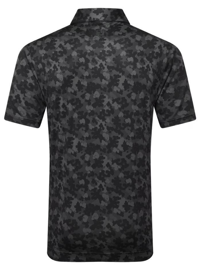 FootJoy Pop Camo Lisle pánské polo, černé