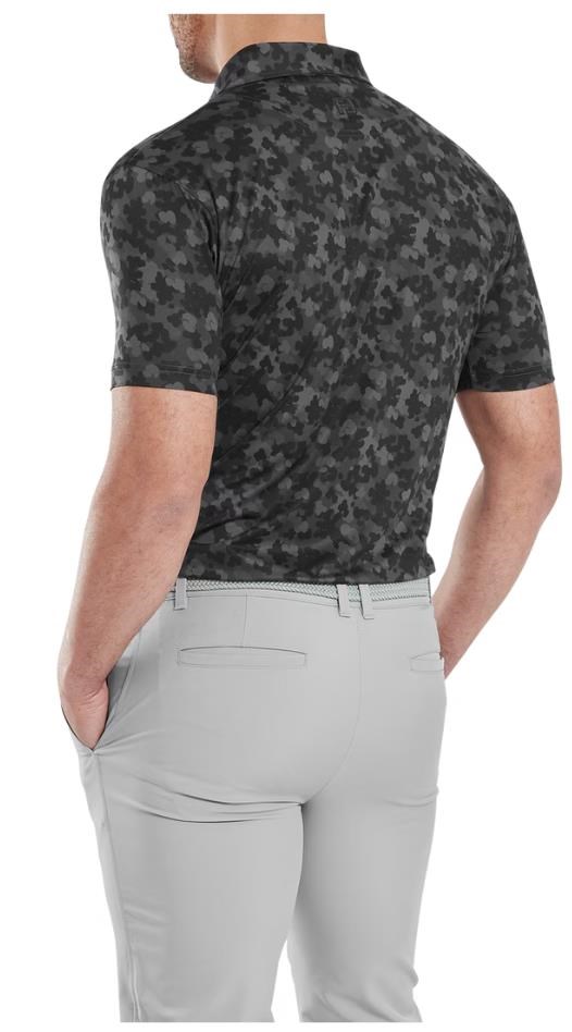 FootJoy Pop Camo Lisle pánské polo, černé