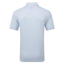 FootJoy Flower Bud Foulard Lisle pánské polo, světle modré