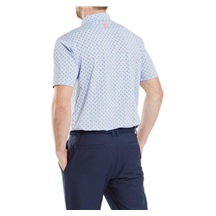 FootJoy Flower Bud Foulard Lisle pánské polo, světle modré