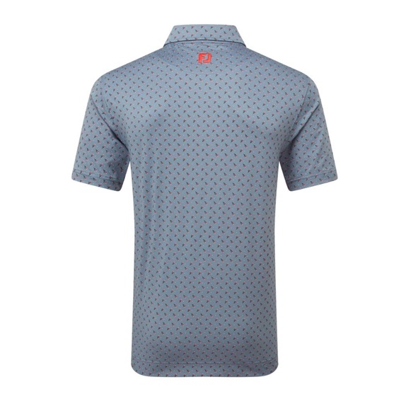 FootJoy Flower Bud Foulard Lisle pánské polo, flint