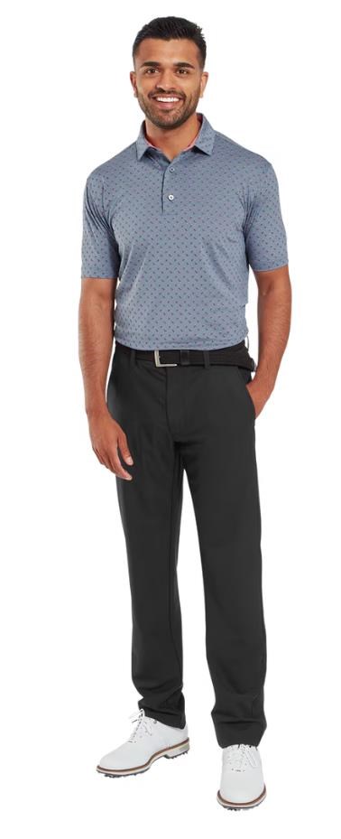 FootJoy Flower Bud Foulard Lisle pánské polo, flint