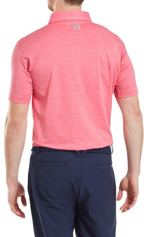 FootJoy Heather Lisle with Trim pánské polo, růžové