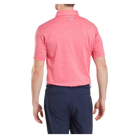 FootJoy Heather Lisle with Trim pánské polo, růžové