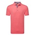 FootJoy Heather Lisle with Trim pánské polo, hibiscus