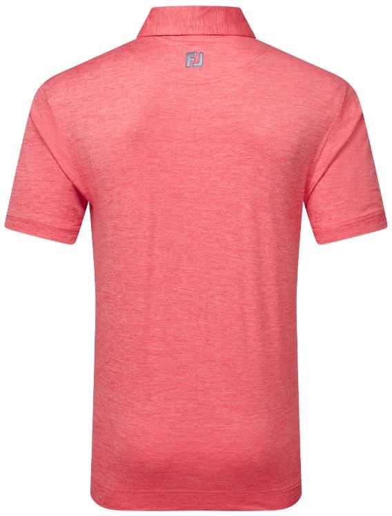 FootJoy Heather Lisle with Trim pánské polo, hibiscus