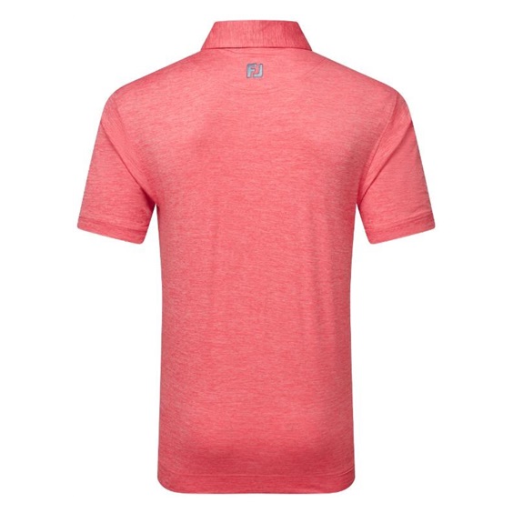 FootJoy Heather Lisle with Trim pánské polo, hibiscus