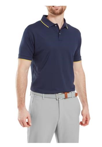 FootJoy Tipped Pique pánské polo, tmavě modré