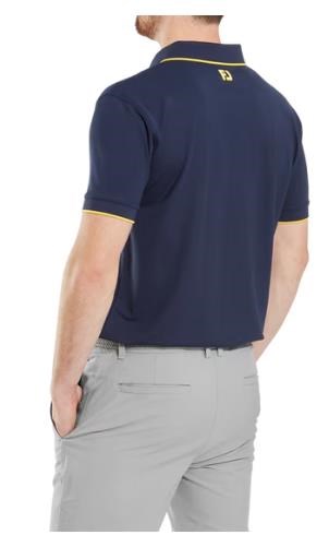 FootJoy Tipped Pique pánské polo, tmavě modré