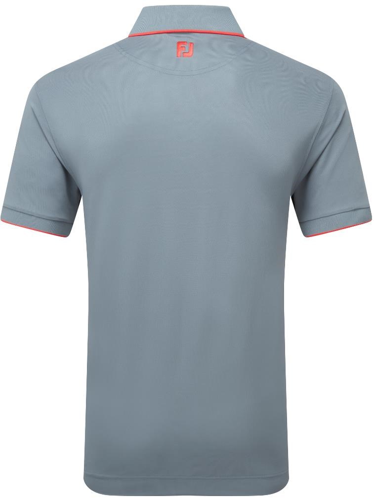 FootJoy Tipped Pique pánské polo, flint/hibiscus